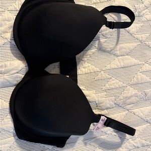 Black T Shirt lightly liner Demi Bra